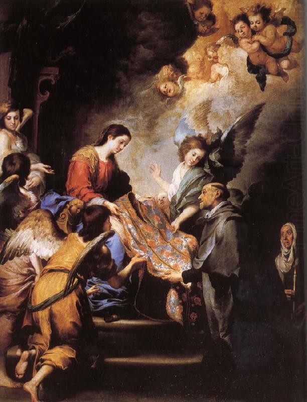 San robe given saint, Wheelock Faso, Bartolome Esteban Murillo